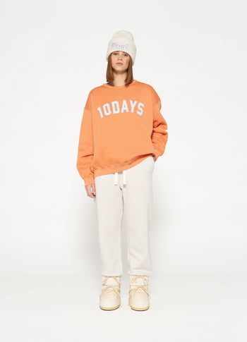 statement sweater | orange melon