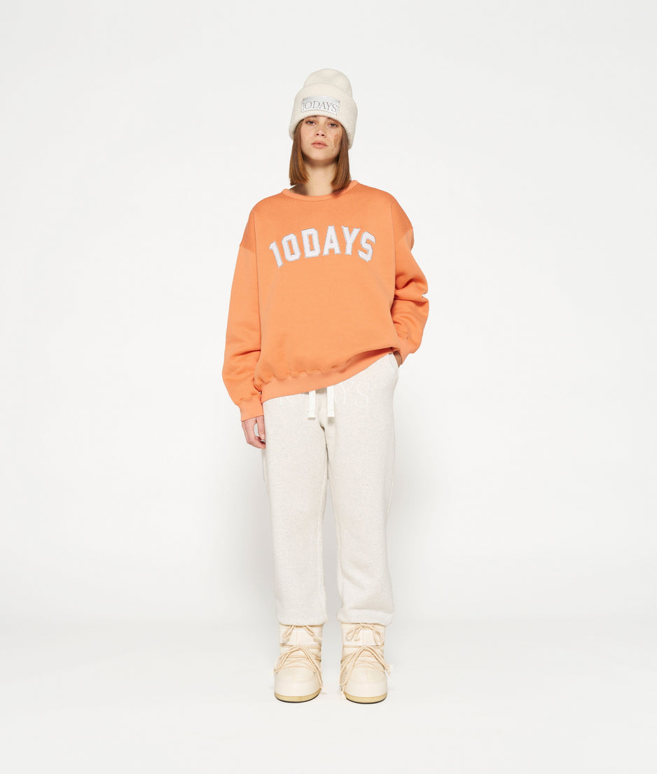 statement sweater | orange melon