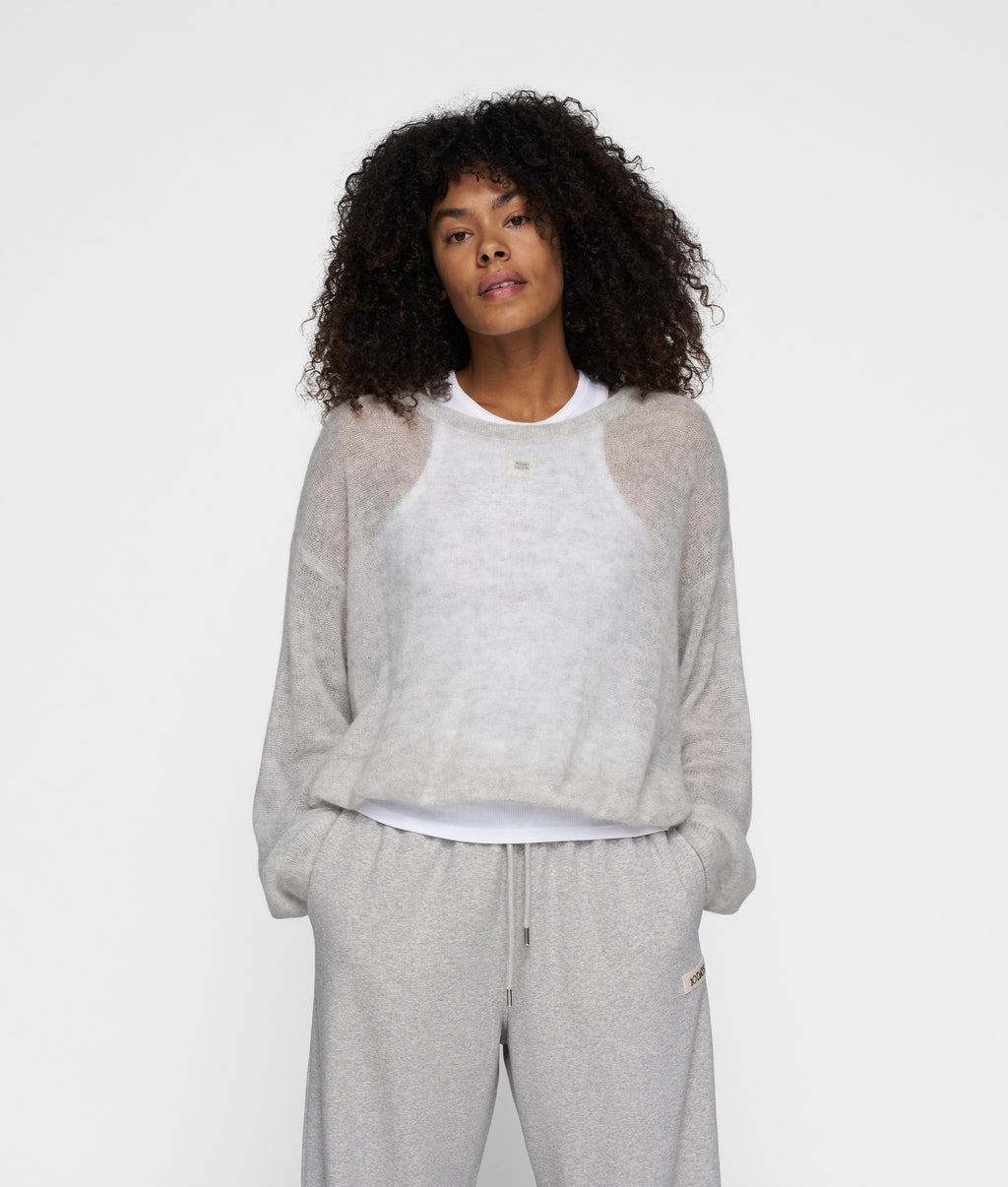 THE KNIT SWEATER | light grey melee | 10DAYS | Official Online Store