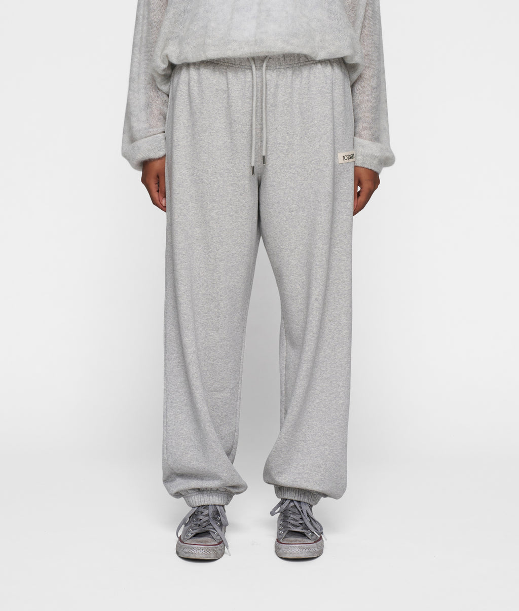 THE BAR JOGGER FLEECE | light grey melee