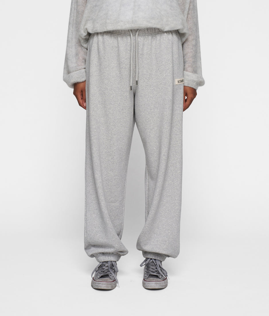 THE BAR JOGGER FLEECE | light grey melee