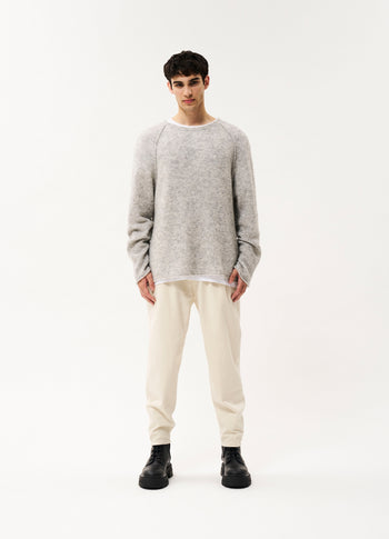 Jace knit sweater | light grey melee