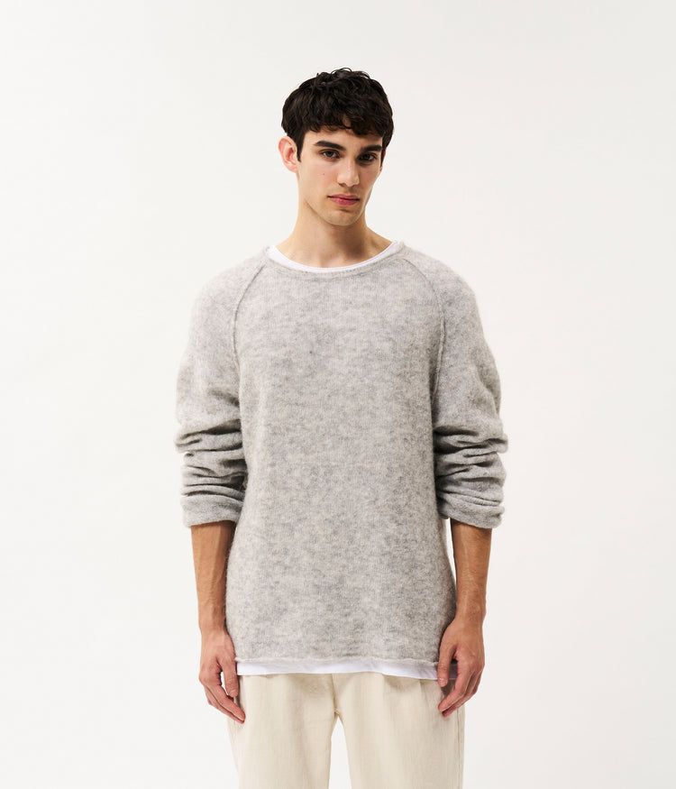 Jace knit sweater | light grey melee