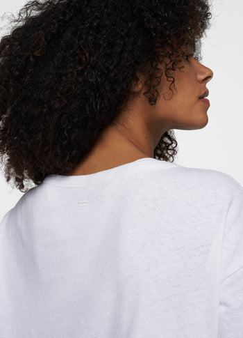 THE LONG SLEEVE LINEN | white