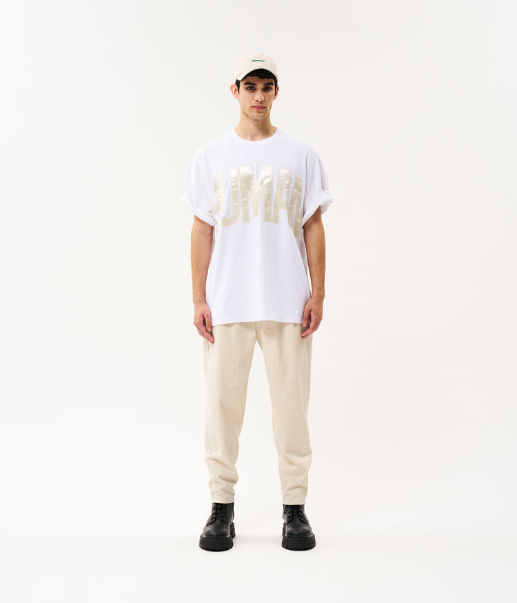 Human heavy jersey tee | white