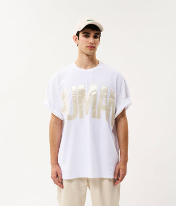 Human heavy jersey tee | white