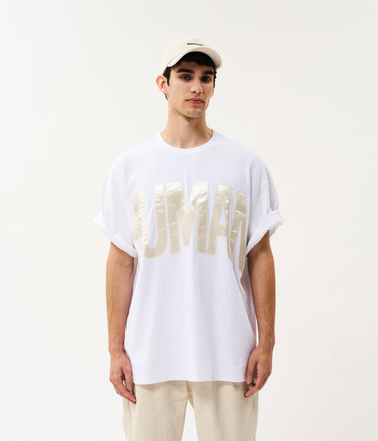 Human heavy jersey tee | white