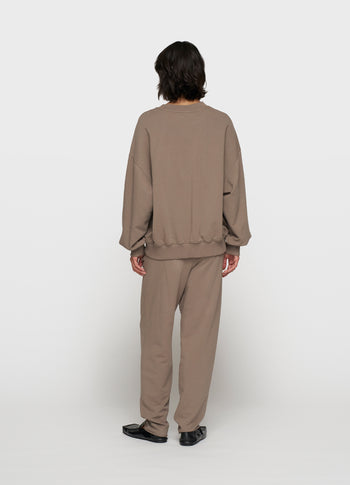 pleated belt jogger | moonrock