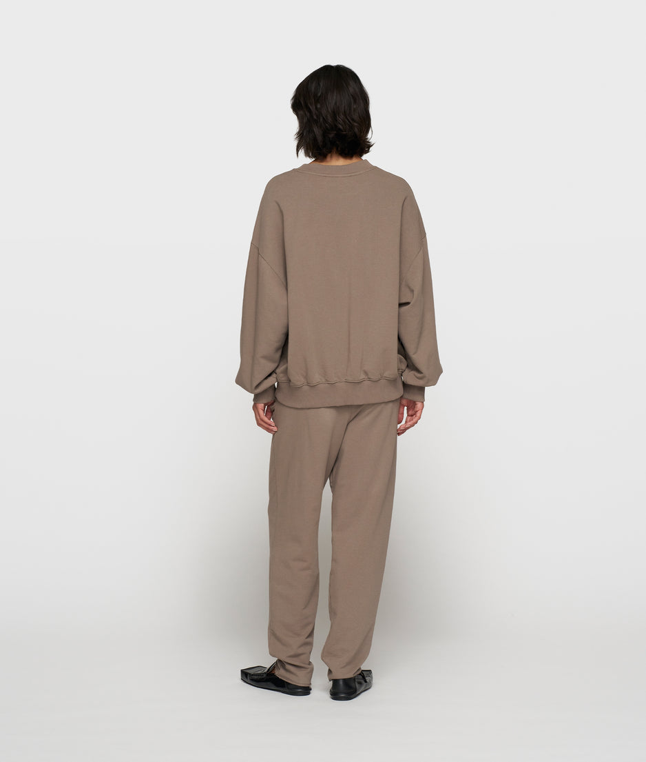pleated belt jogger | moonrock