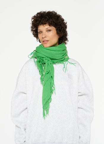 wool scarf | apple green