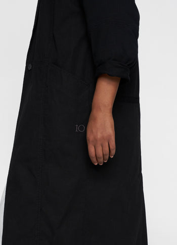 long blazer twill | black