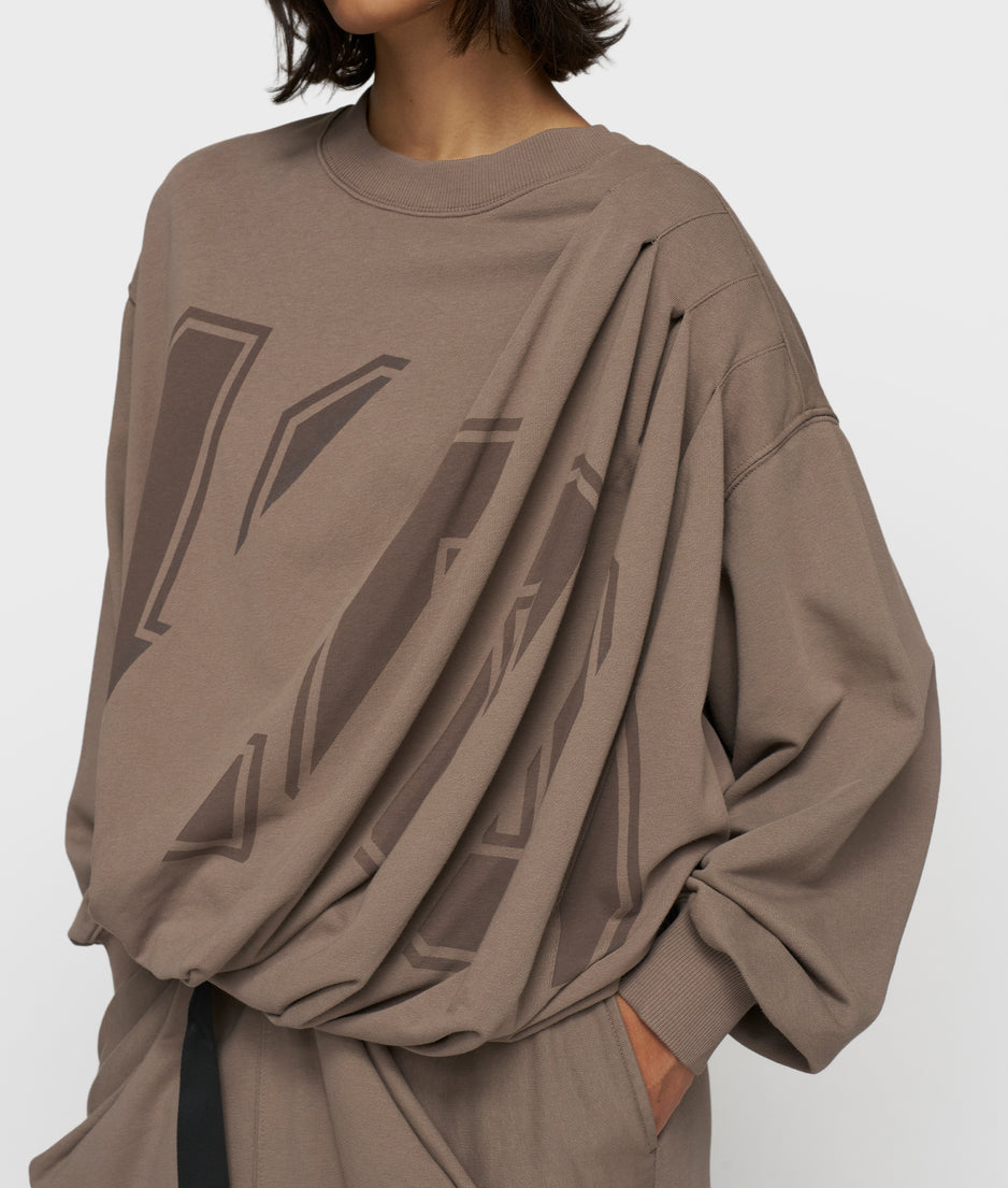 pleated sweater 10 | moonrock