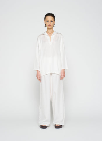 flowy blouse woven | ecru