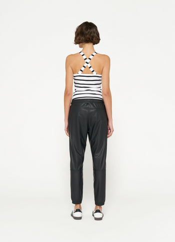 THE WRAPPER STRIPE | white/black