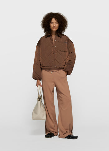 padded jacket | dark truffle