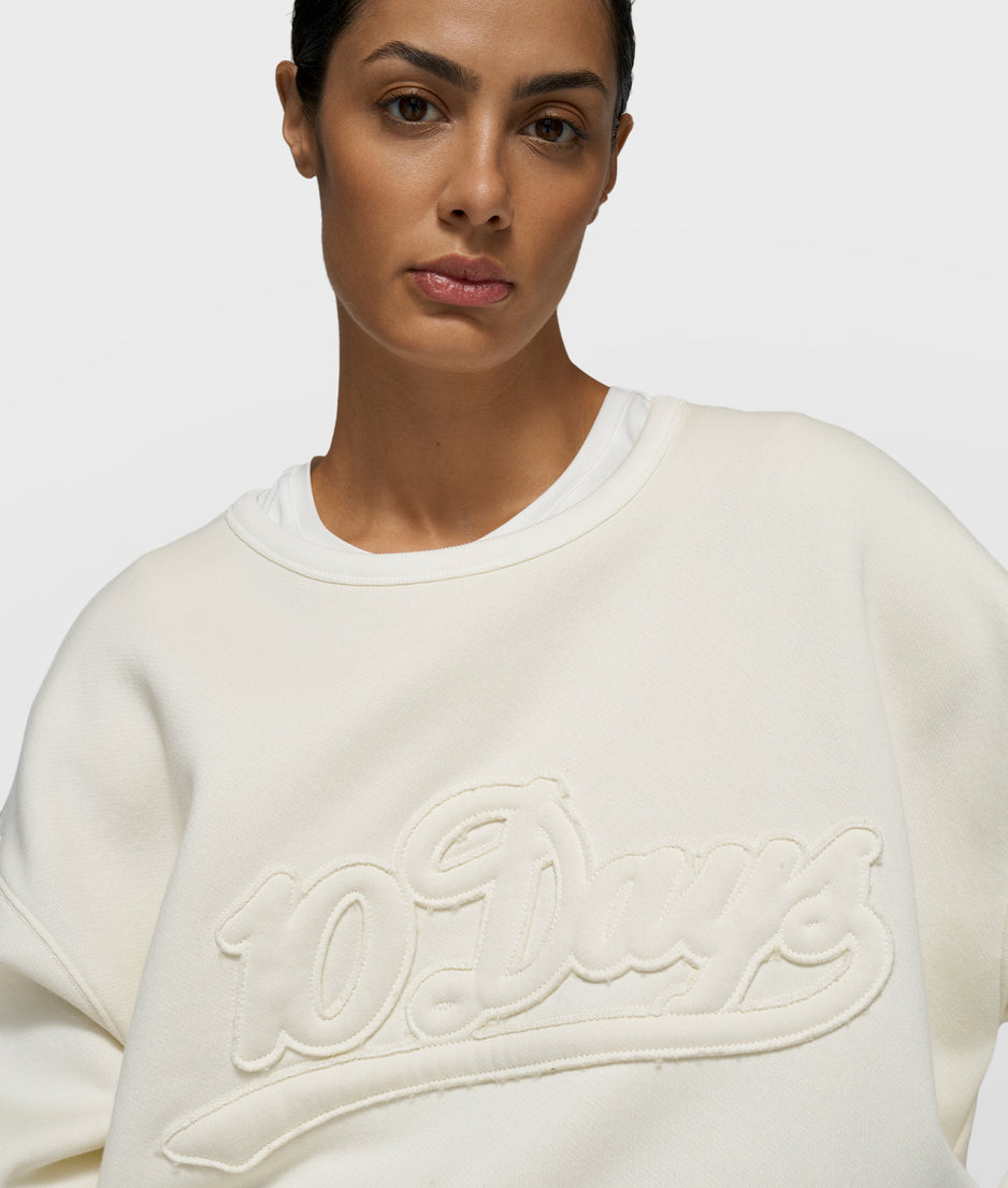 statement sweater | pearl