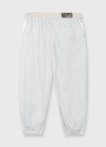 belted Bar jogger fleece | white melee
