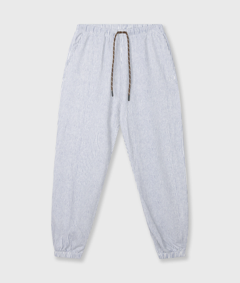 mid jogger stripes | white/blue