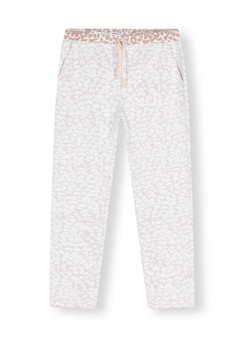 cropped jogger leopard | pale lilac