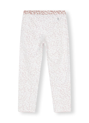 cropped jogger leopard | pale lilac