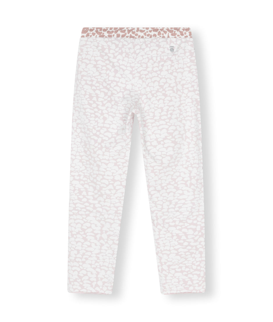 cropped jogger leopard | pale lilac