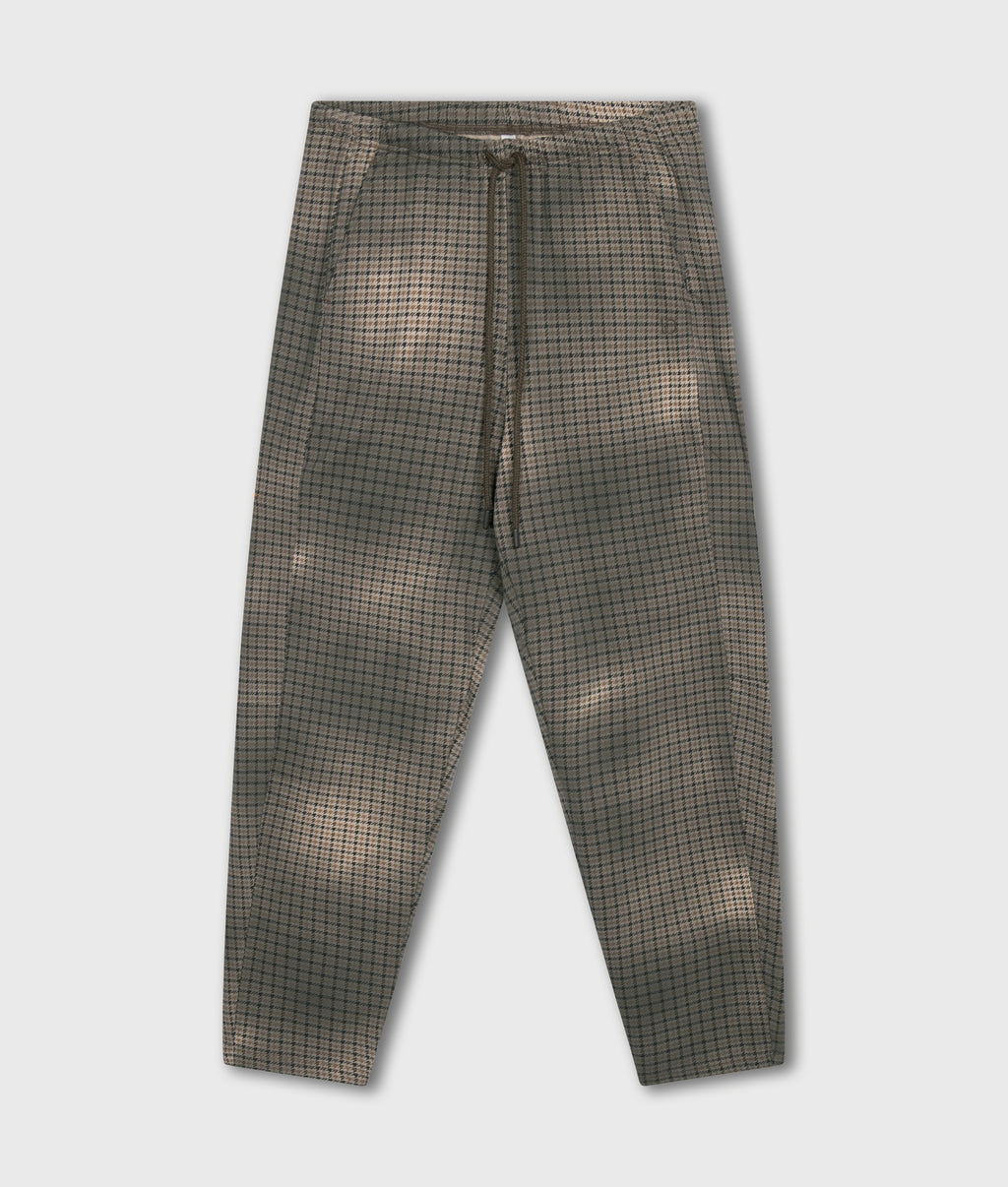 chique pants check | champagne