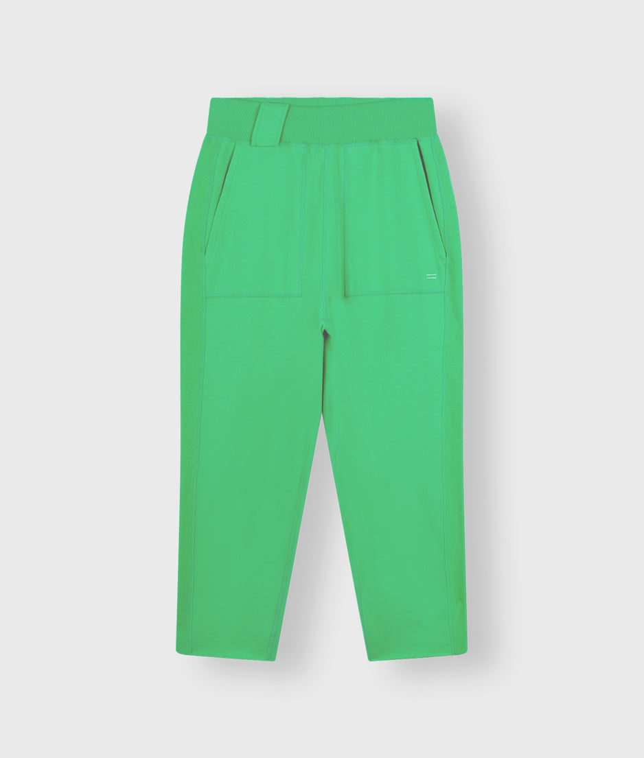 side panel jogger | apple green