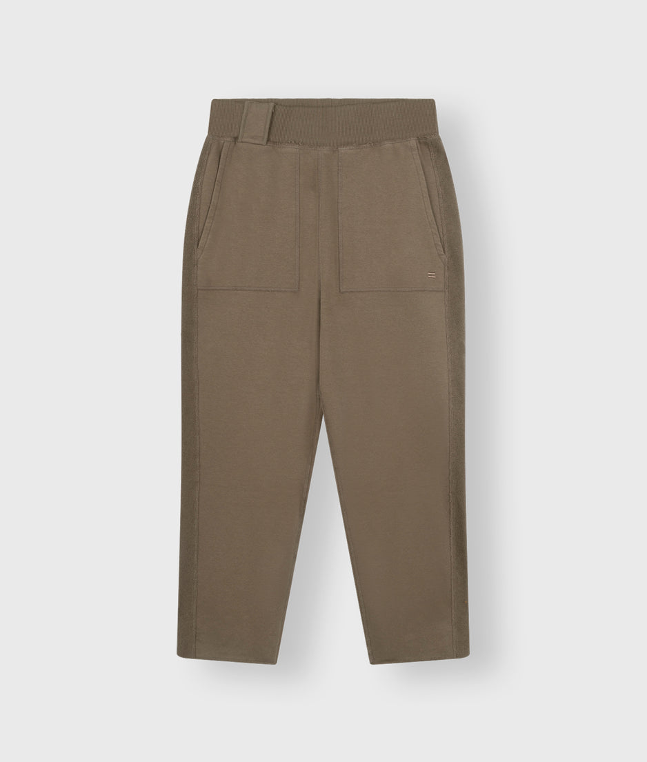 side panel jogger | dark moss