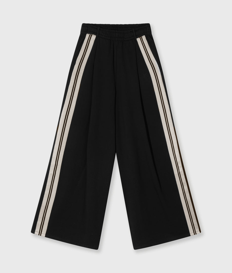 wide pants tape | black