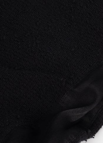 texture fleece jogger | black