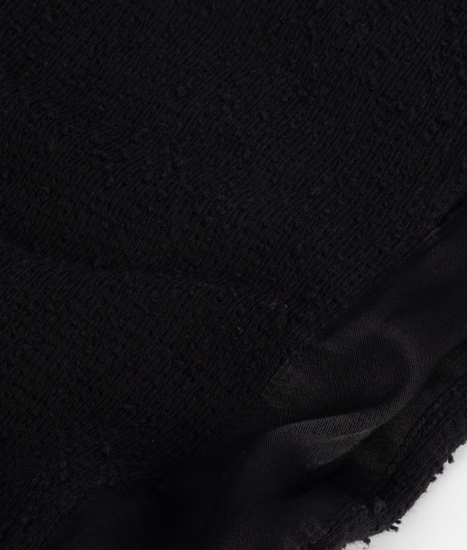 texture fleece jogger | black