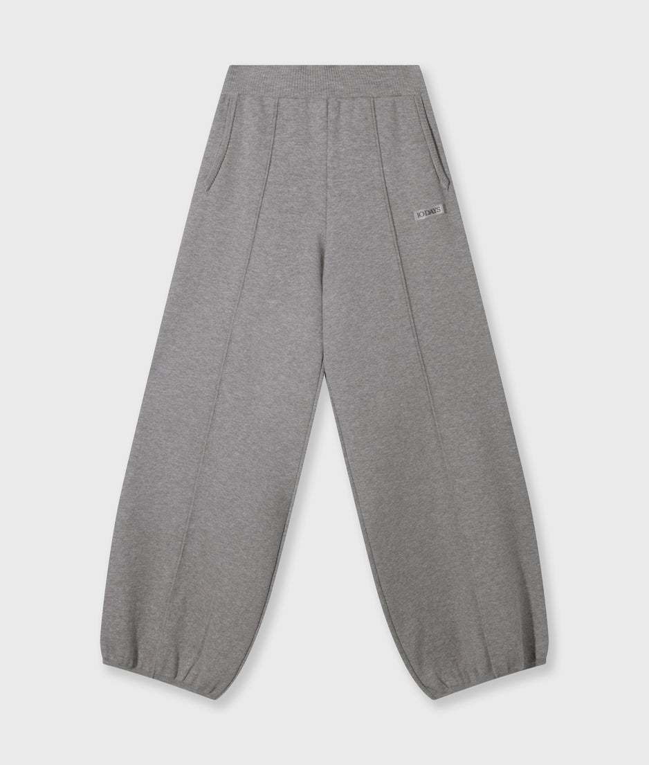 western knit pants | grey melee