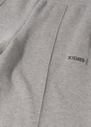 western knit pants | grey melee