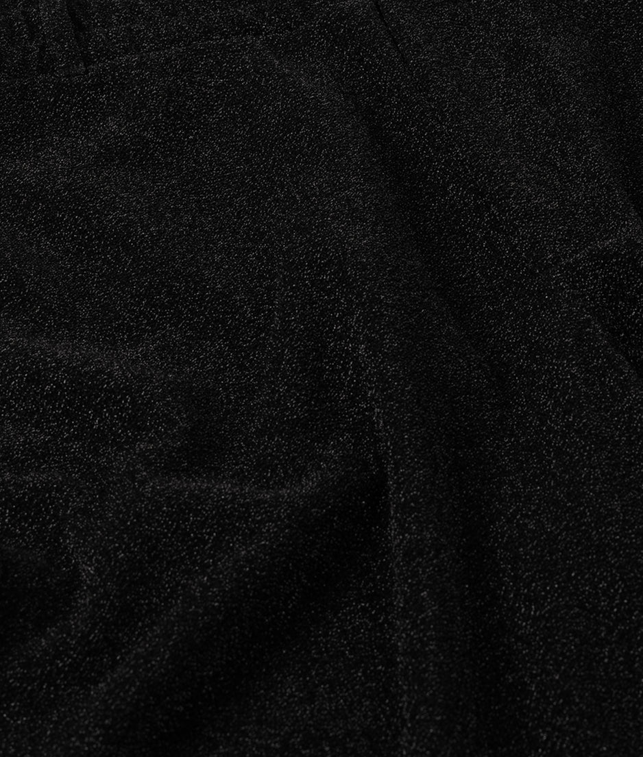 wide leg jogger sparkle | black