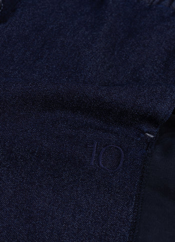 western pants chambray | dark blue