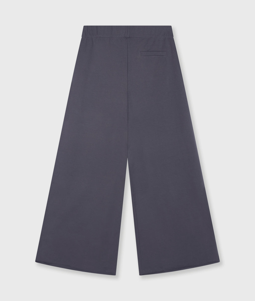 silent chique wide jogger | steel blue