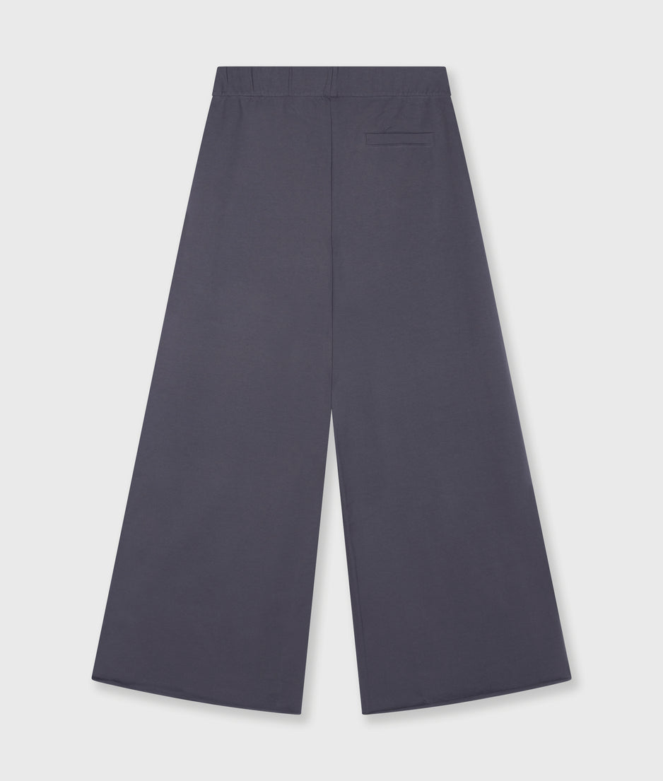 silent chique wide jogger | steel blue