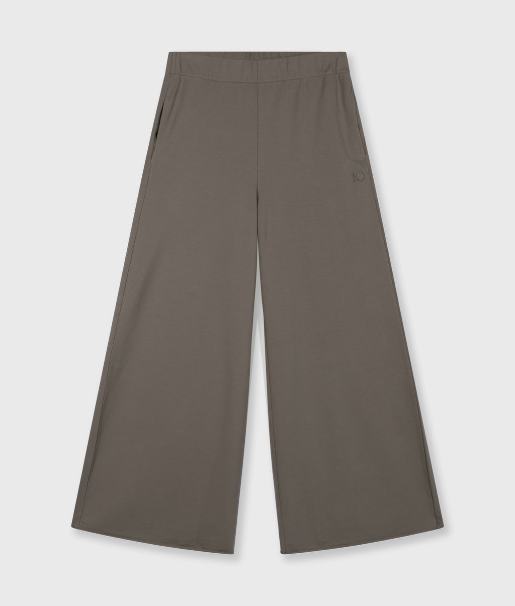 silent chique wide jogger | dark fog