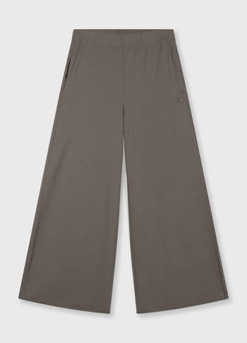 silent chique wide jogger | dark fog