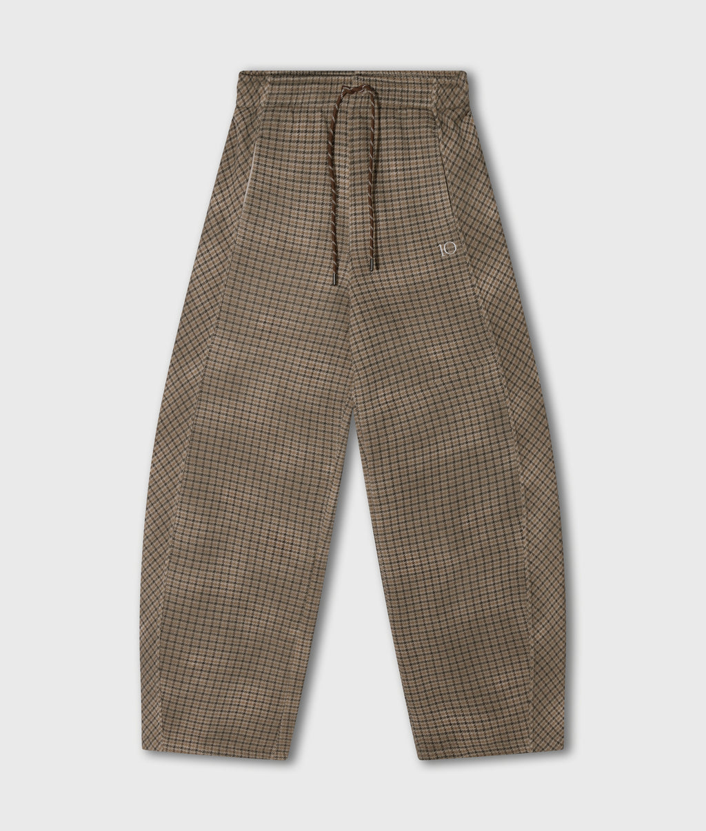western jogger check | champagne