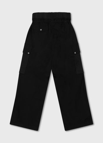 loose utility pants | black