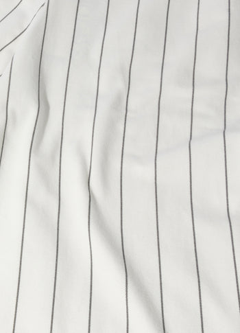 wide jogger pinstripe | ecru