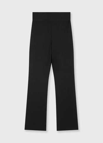 flare punto pants | black