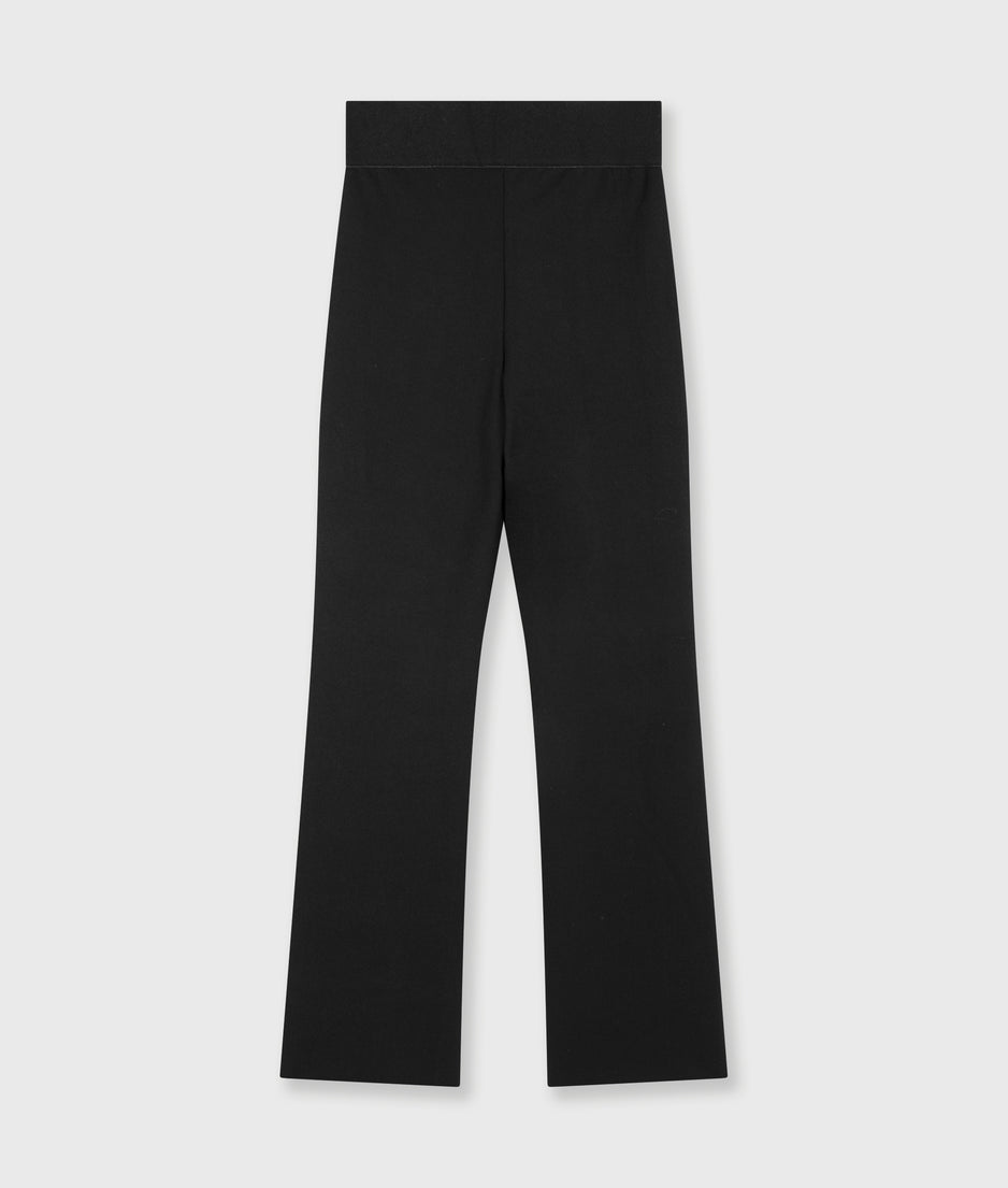 flare punto pants | black
