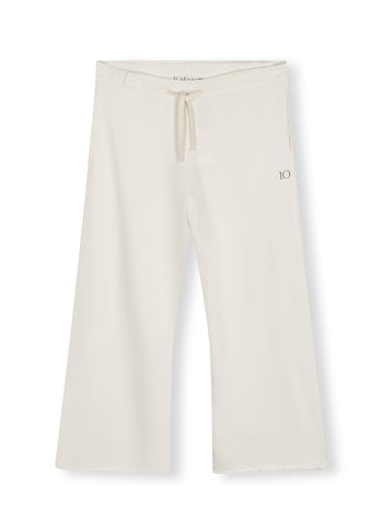 flared jogger | ecru