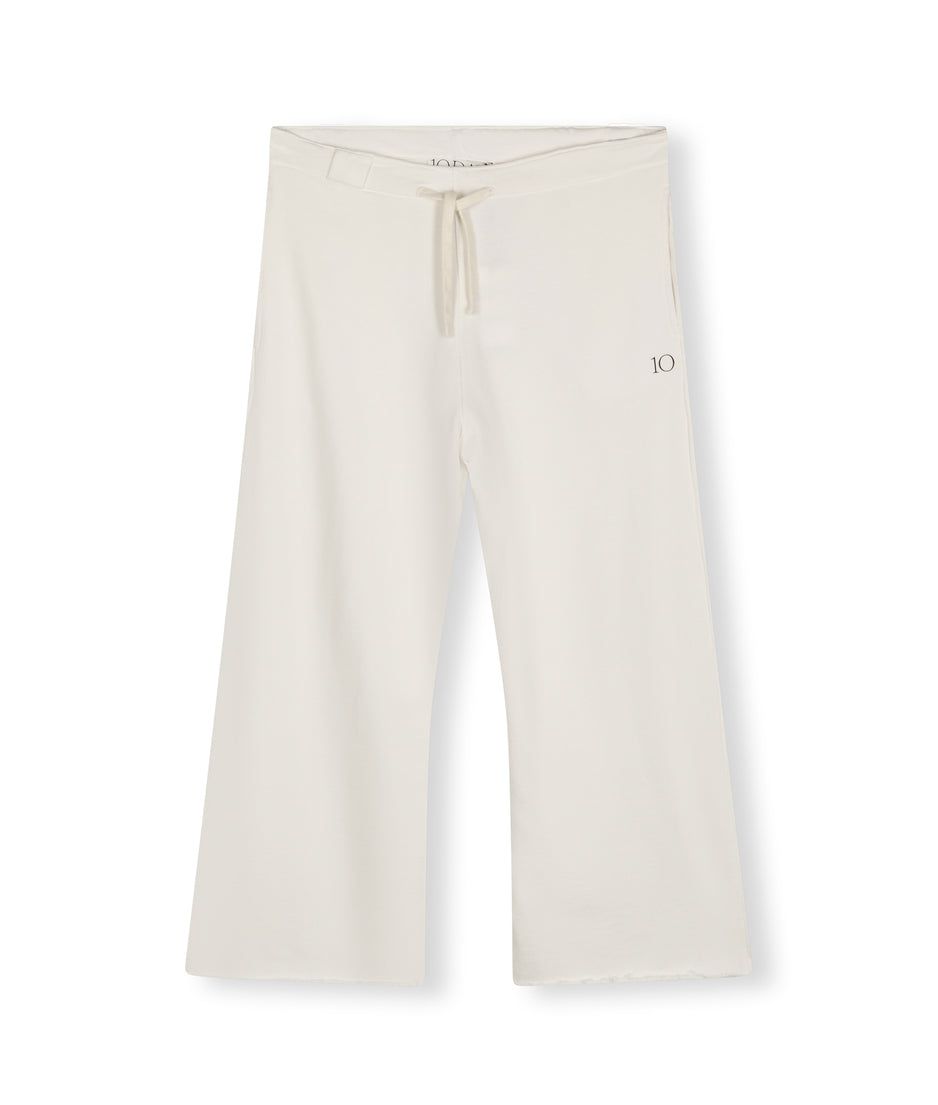 flared jogger | ecru