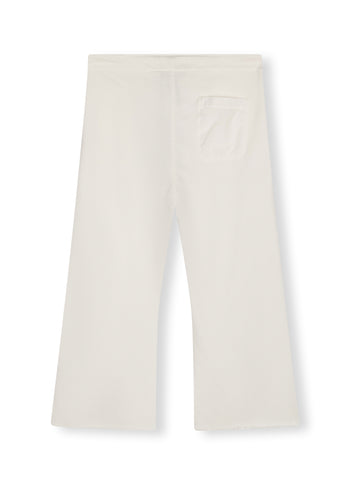 flared jogger | ecru