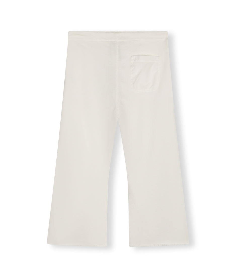 flared jogger | ecru