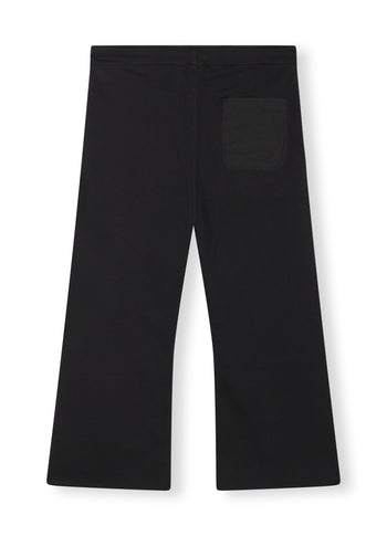 flared jogger | black