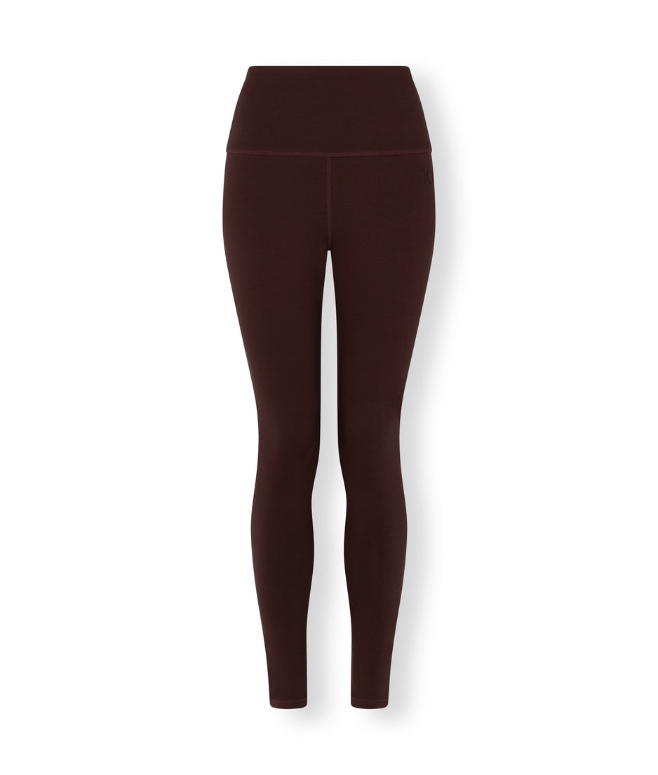 yoga leggings | aubergine